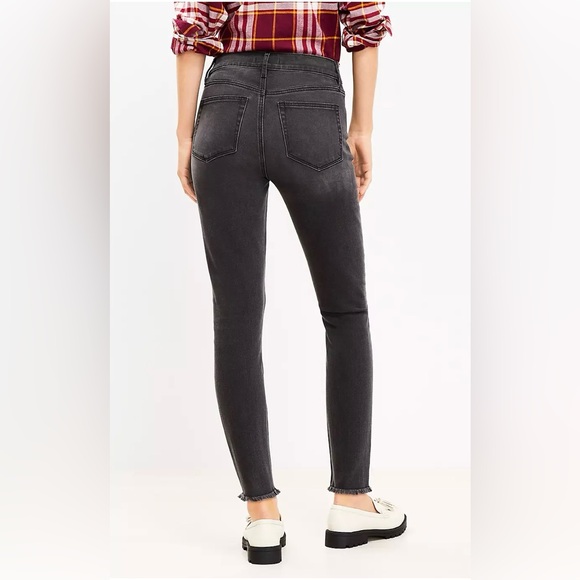 Ann Taylor Loft Skinny Frayed Jeans - Picture 3 of 6